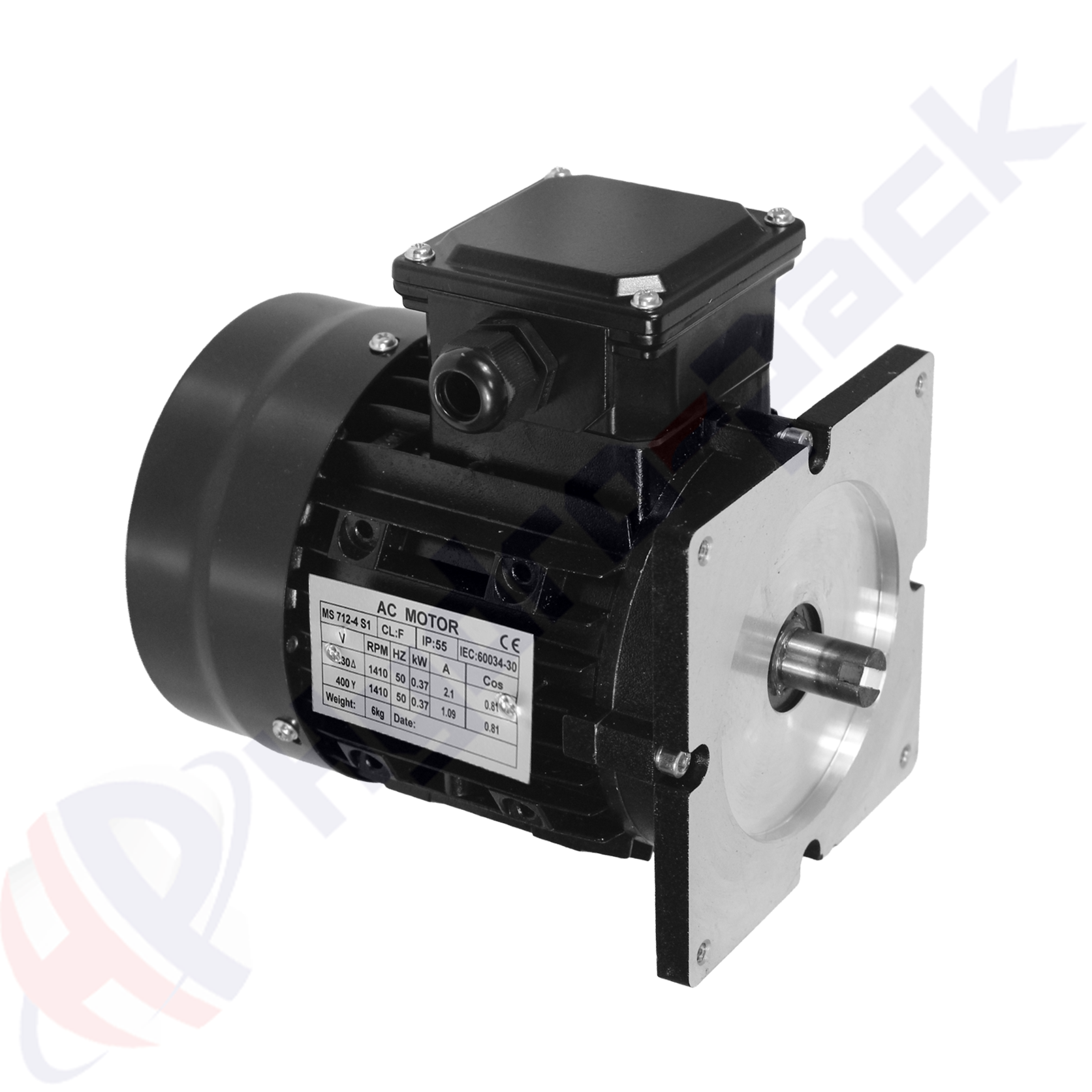 0.37 kW 380V, 1500 rpm, Three Phase AC Motor